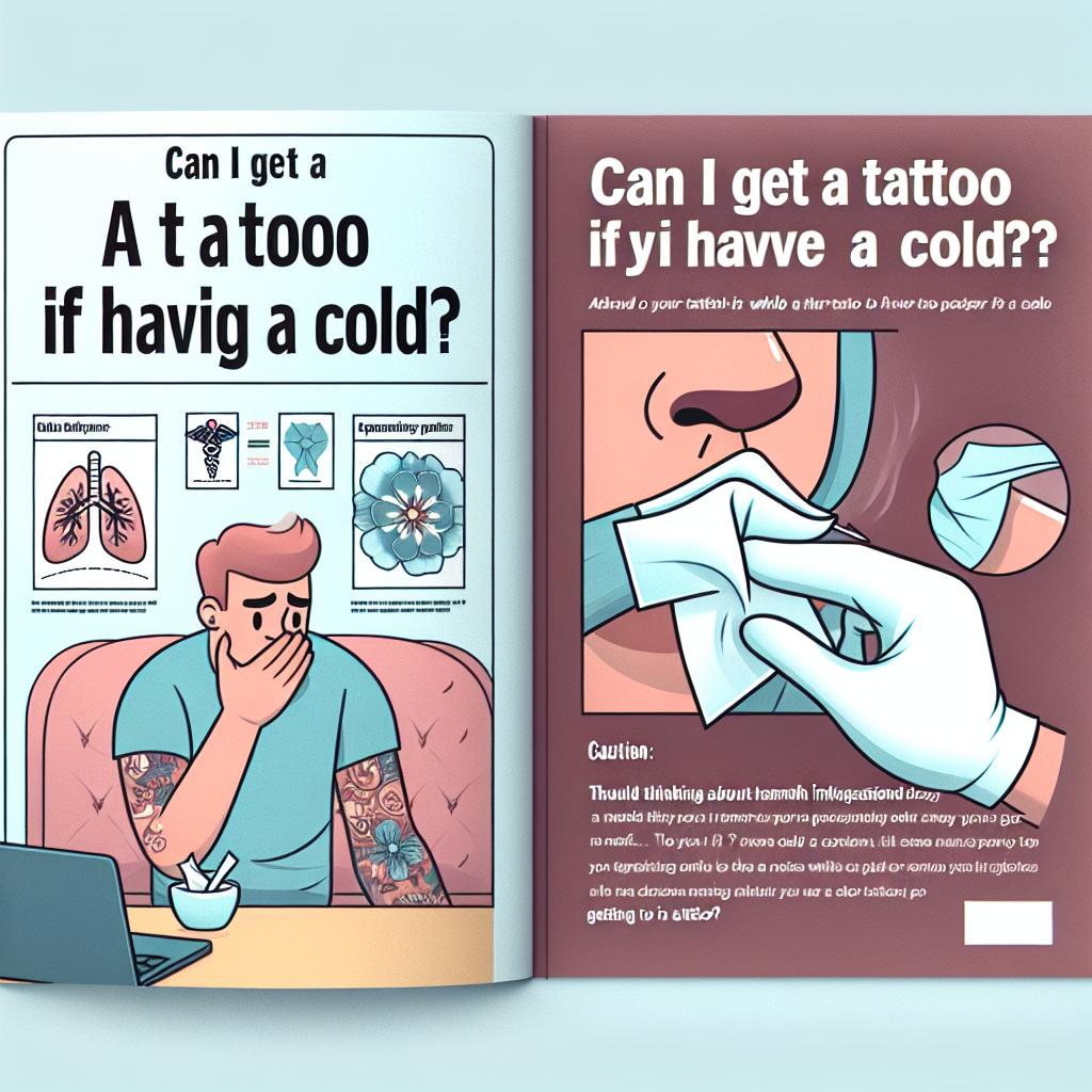 Thinking about getting a tattoo but feeling under the weather? You might be wondering, Can I get a tattoo if I have a cold? It’s a question that many potential ink enthusiasts face, and it’s important to consider the health implications before making that permanent decision. In this guide, well explore essential health and safety tips to help you navigate the tattoo process, even when youre fighting off a sniffle or two. Let’s dive into what you need to know to ensure that your tattoo experience remains both safe and satisfying, no matter your current health status